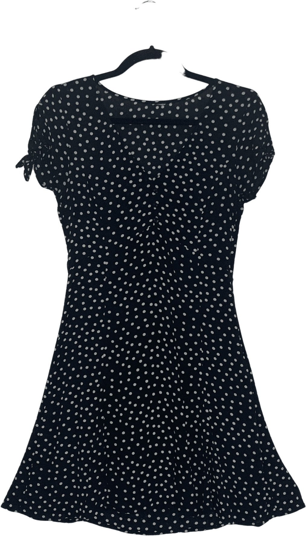Vintage Black and White Polka Dot Short Sleeve Mini Dress | Shop THRILLING