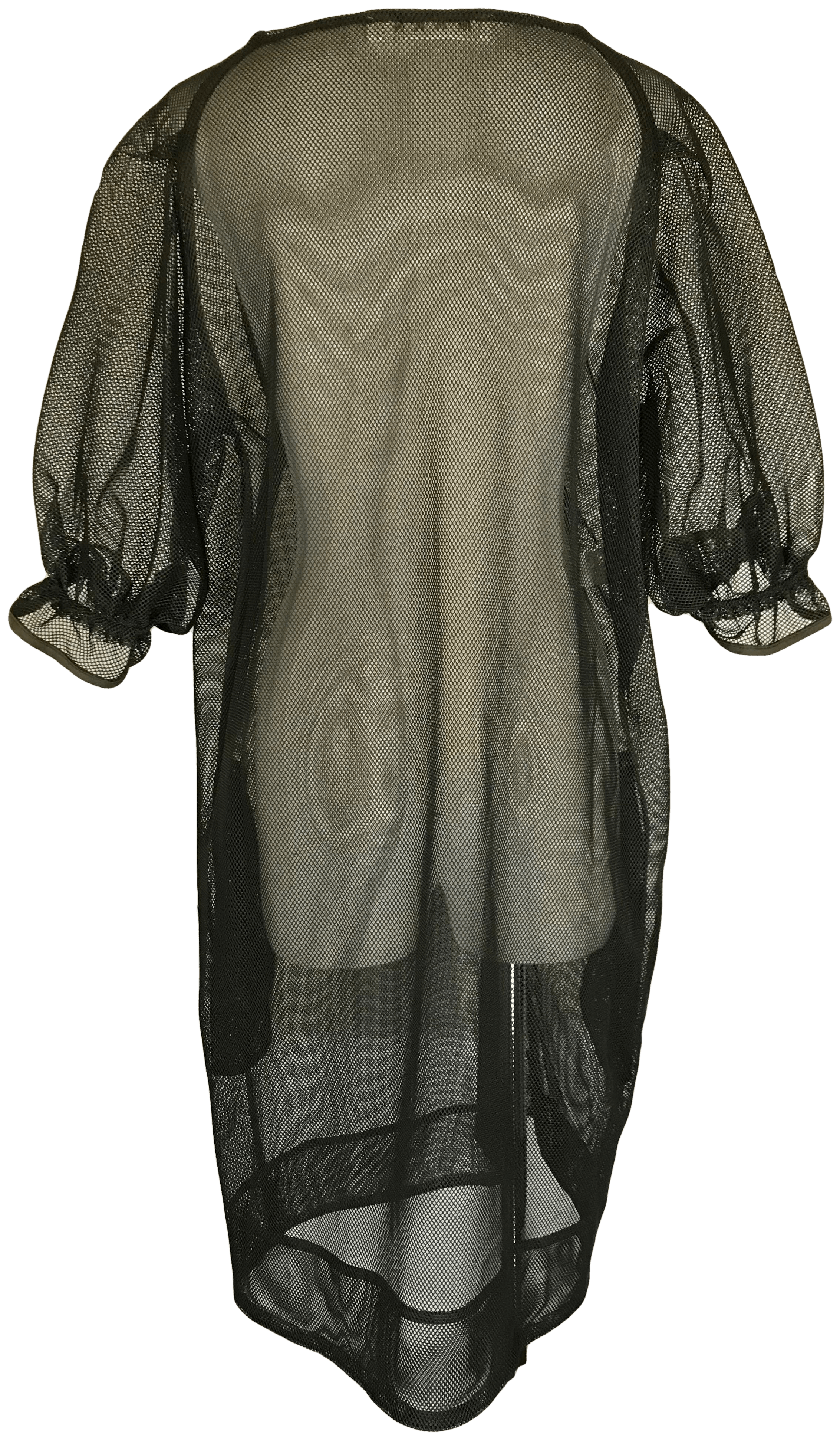 Vintage Dark Green Marni Puff Sleeve Mesh Dress by Mami | Shop THRILLING