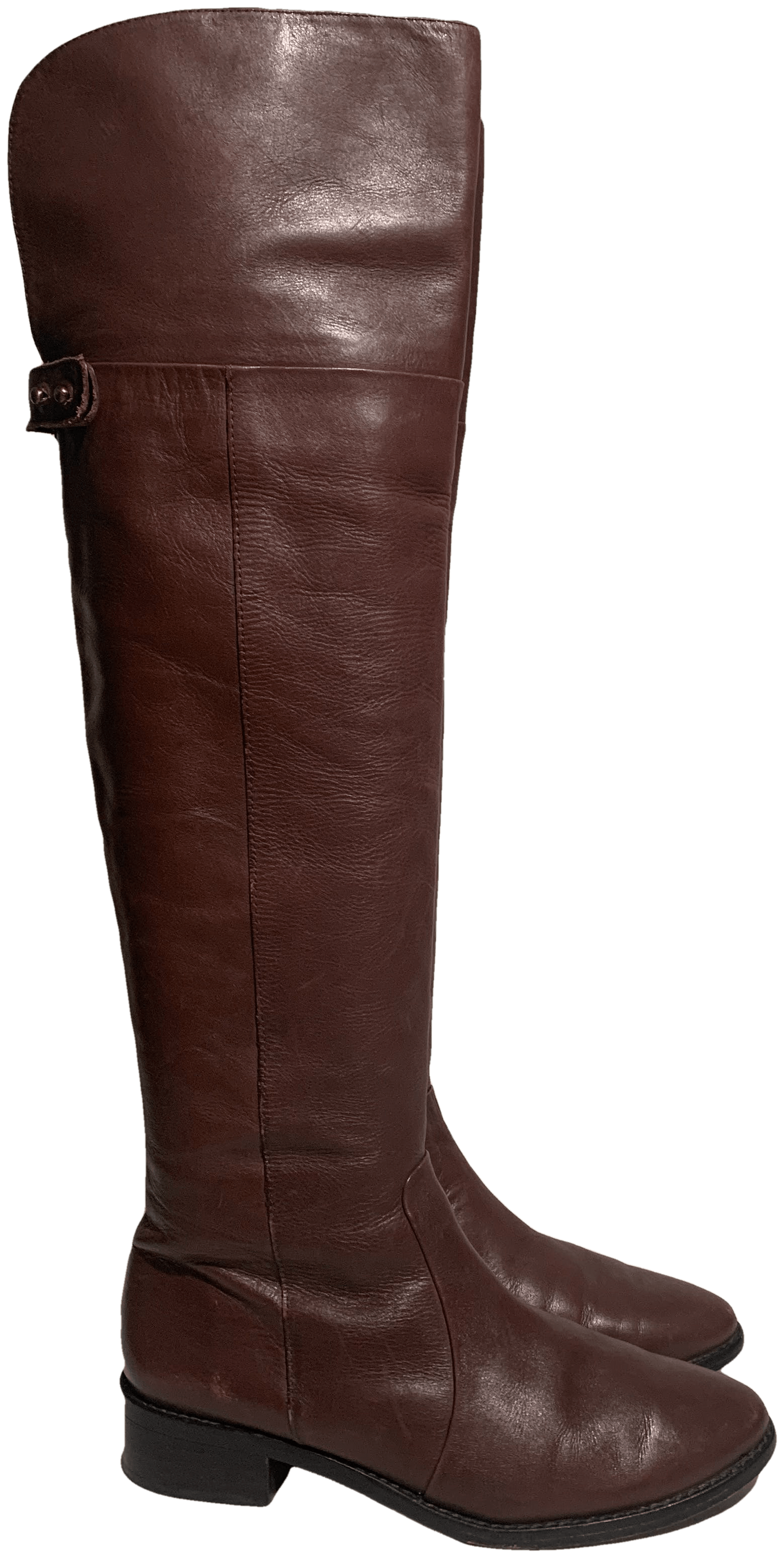 over the knee boots chestnut