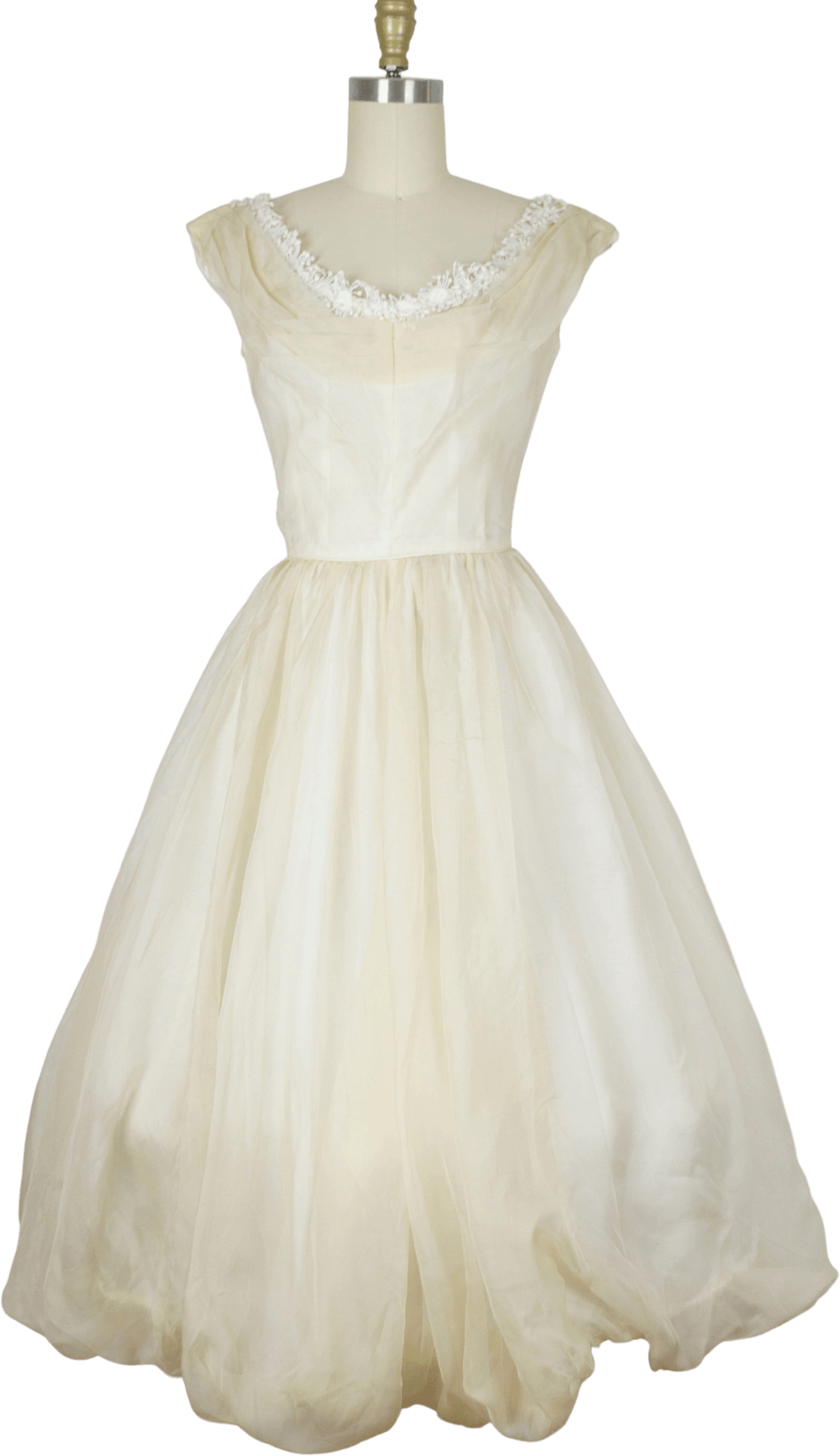 Vintage 50's Tea Length Silk Wedding Dress | Shop THRILLING
