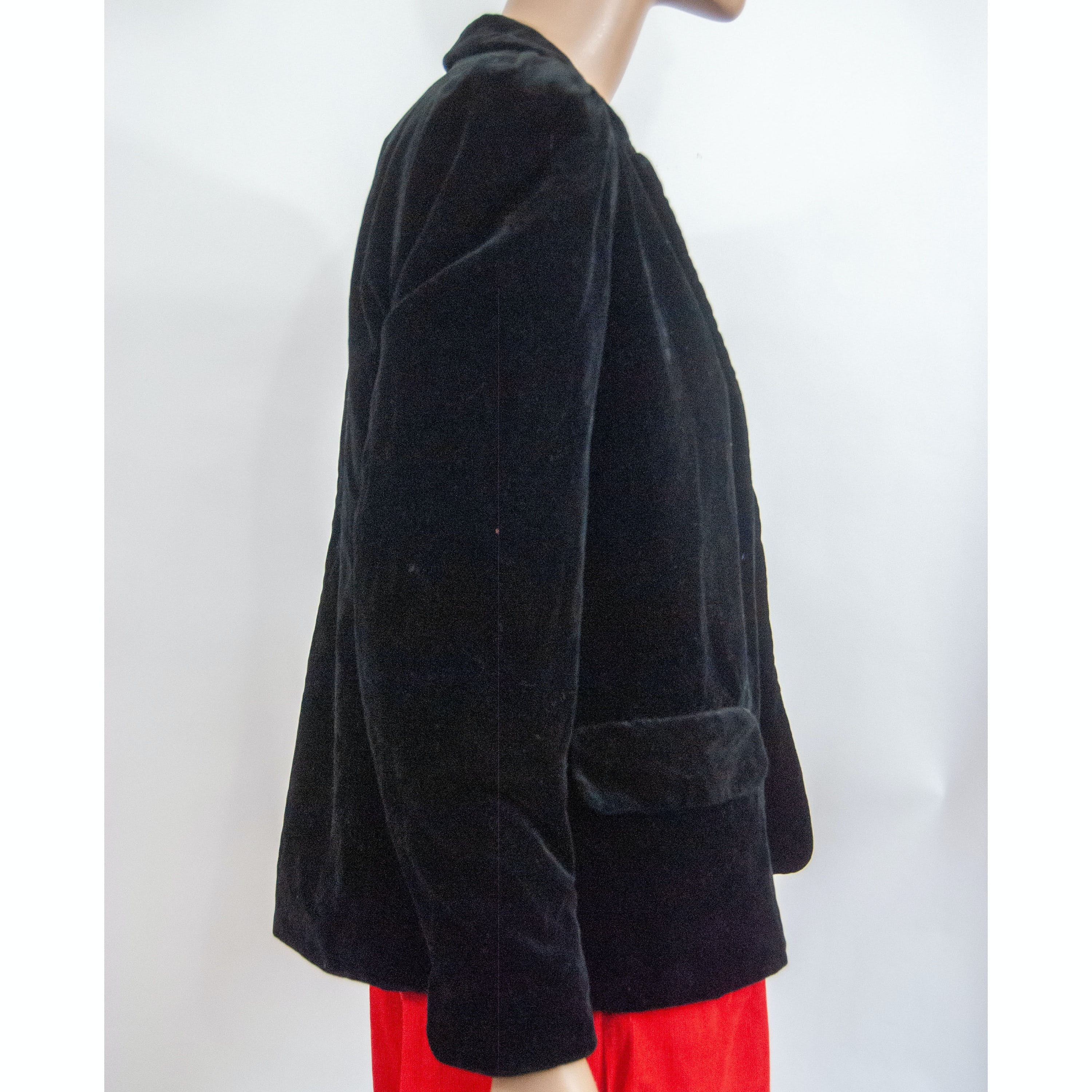 Vintage 70's/80's Black Velvet Puff Shoulder Blazer by Jaeger | Shop ...