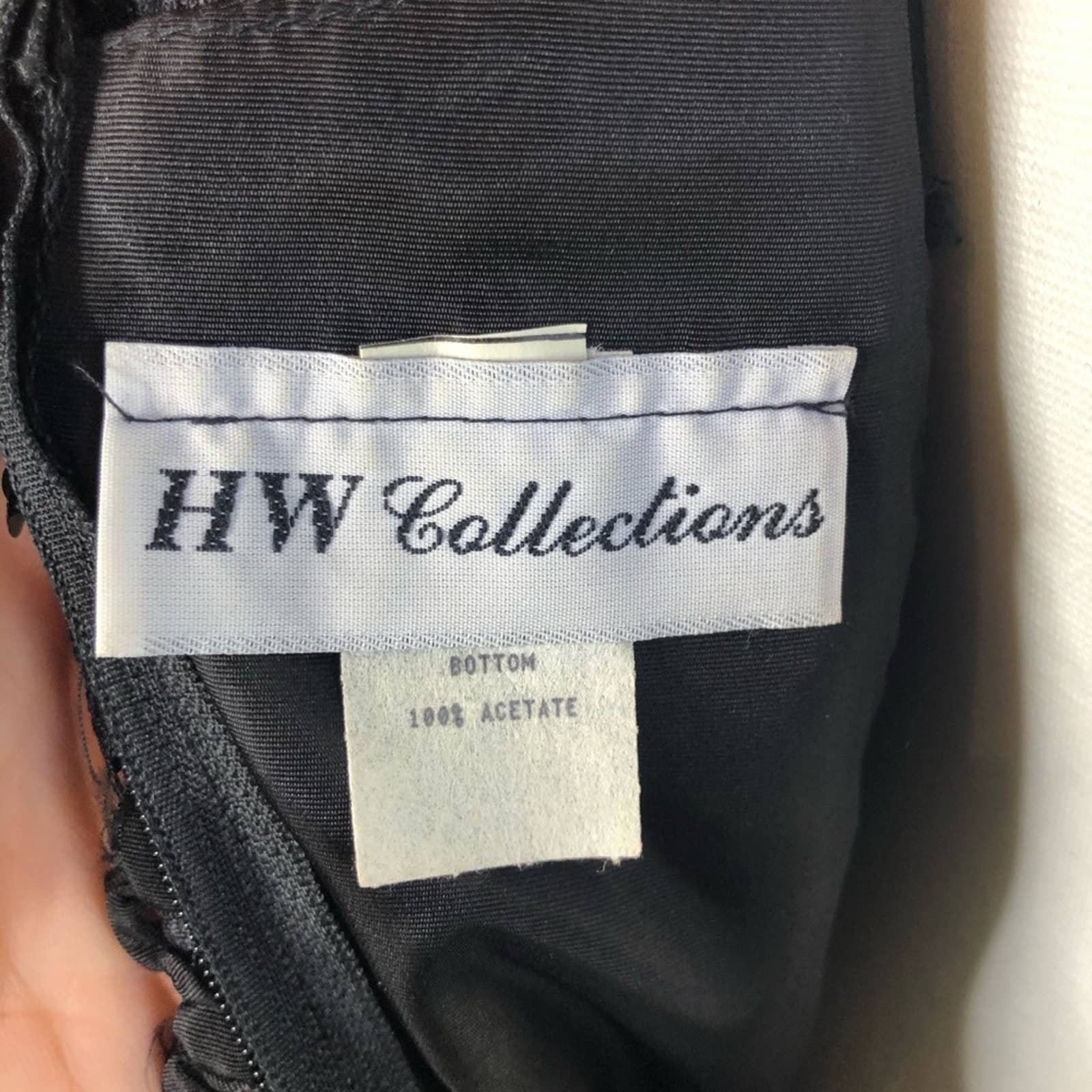 Vintage 80’s Short Sleeve Black Lace Sequin Drop Waist Dress by HW ...