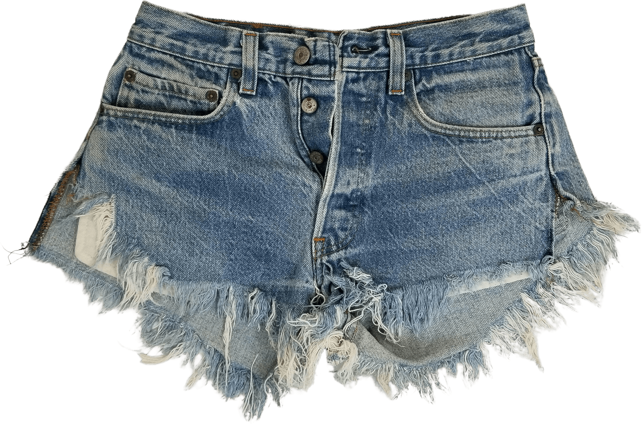 Vintage 80’s Faded Denim Frayed Ends Cutoff Shorts by Levi's | Shop ...