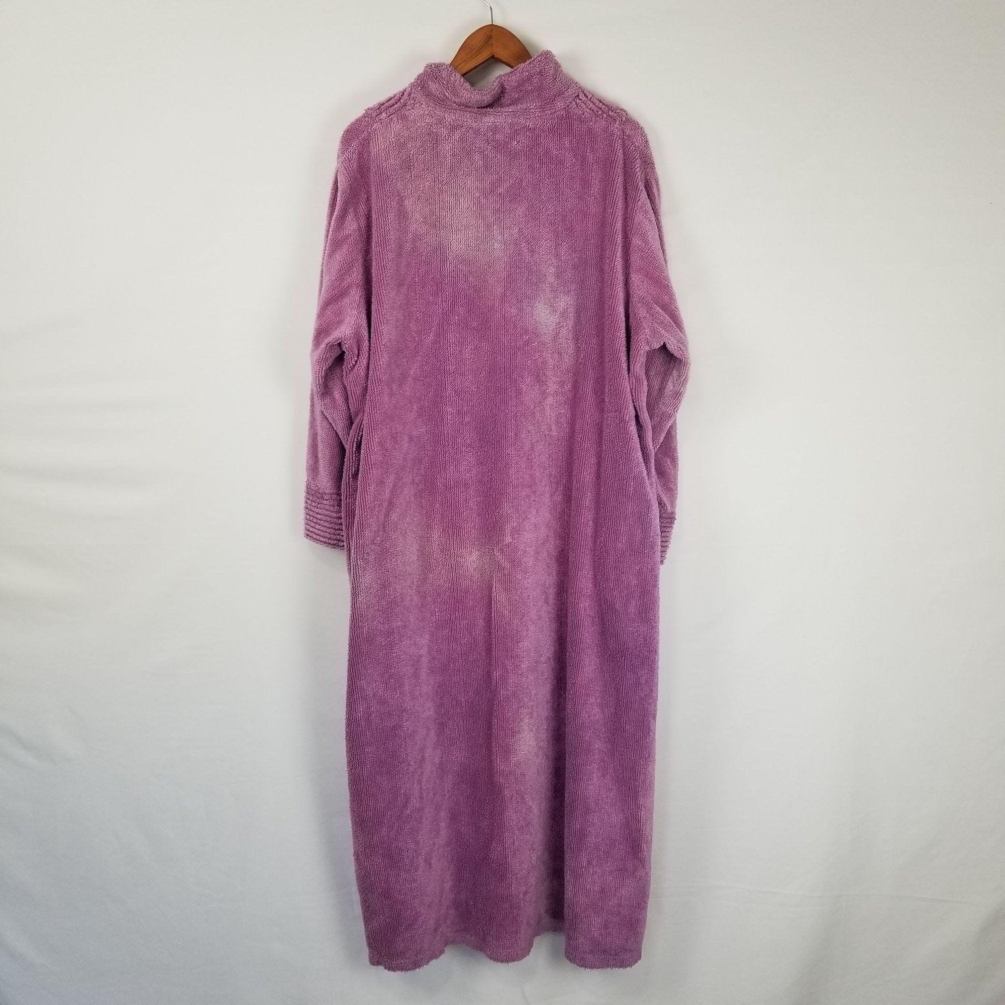 Vintage Fuzzy Purple Pullover Long Sleeve Robe by COMFORT CHOICE | Shop ...