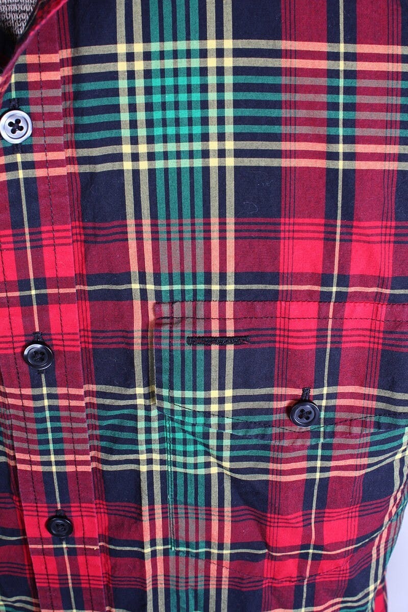 Vintage 80’s Plaid Men's Long Sleeve Button Up Shirt | Shop THRILLING