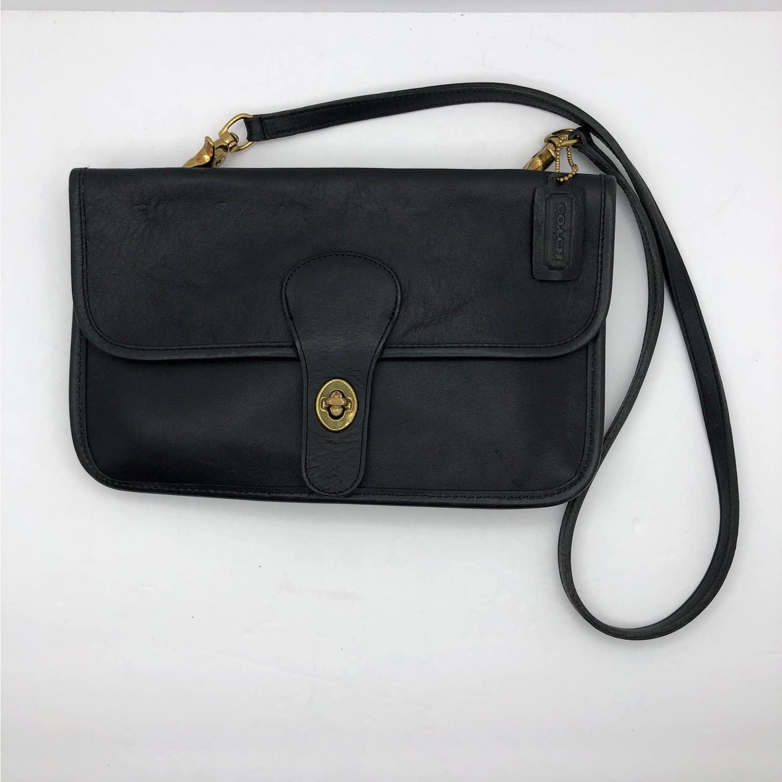 Vintage Black Leather Twin Clutch by Coach | Shop THRILLING
