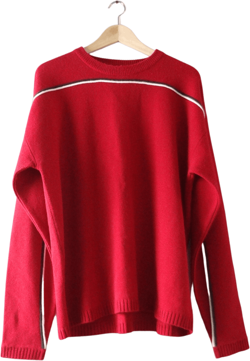 Vintage 80's Red Striped Crewneck Sweater by Xtreme Gear | Shop THRILLING