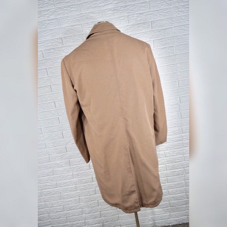 Vintage Tan Button Up Trench Coat by Tailored for Richman | Shop THRILLING