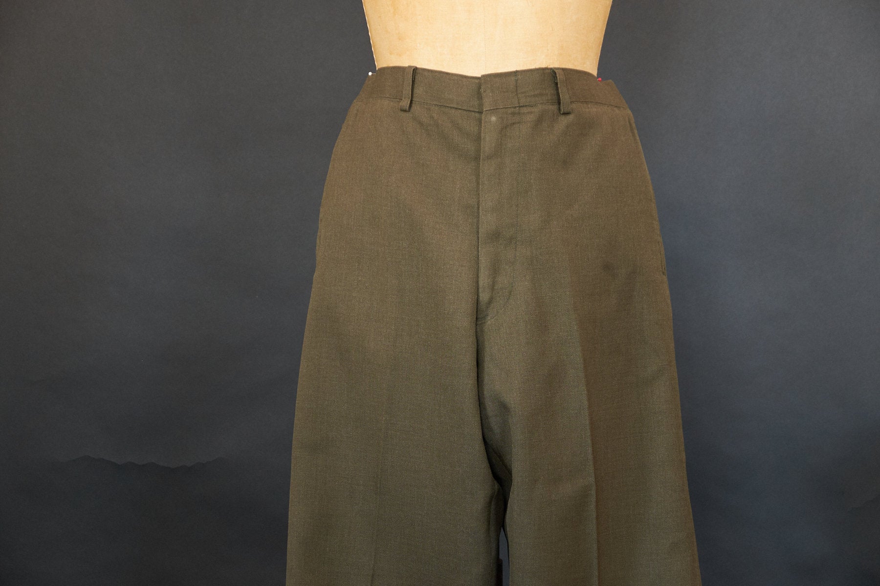 Vintage 60's Military Green Trousers | Shop THRILLING