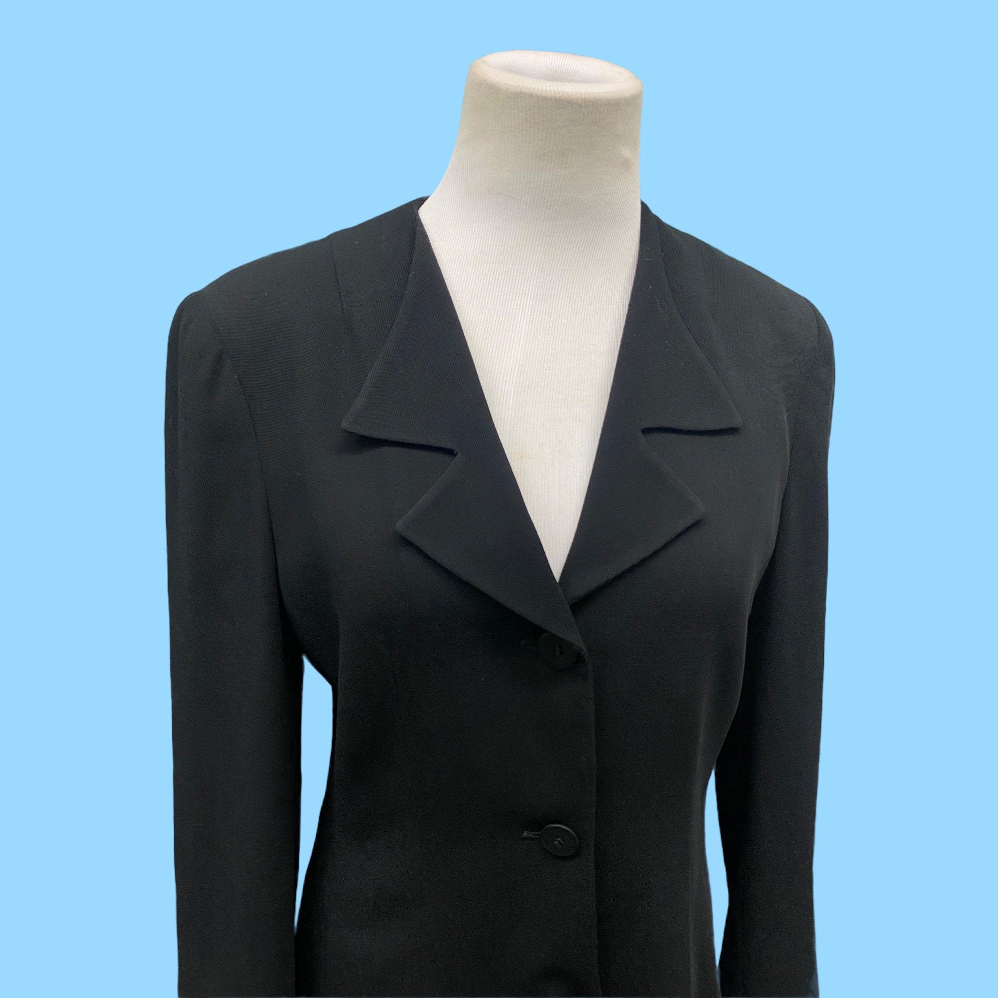 Vintage Giorgio Armani a Milano Borgonuovo Two Piece Black Suit by Gio |  Shop THRILLING