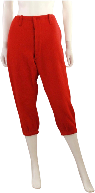Vintage 30s Red Wool Knickers Wool Hunting Pants | Shop THRILLING