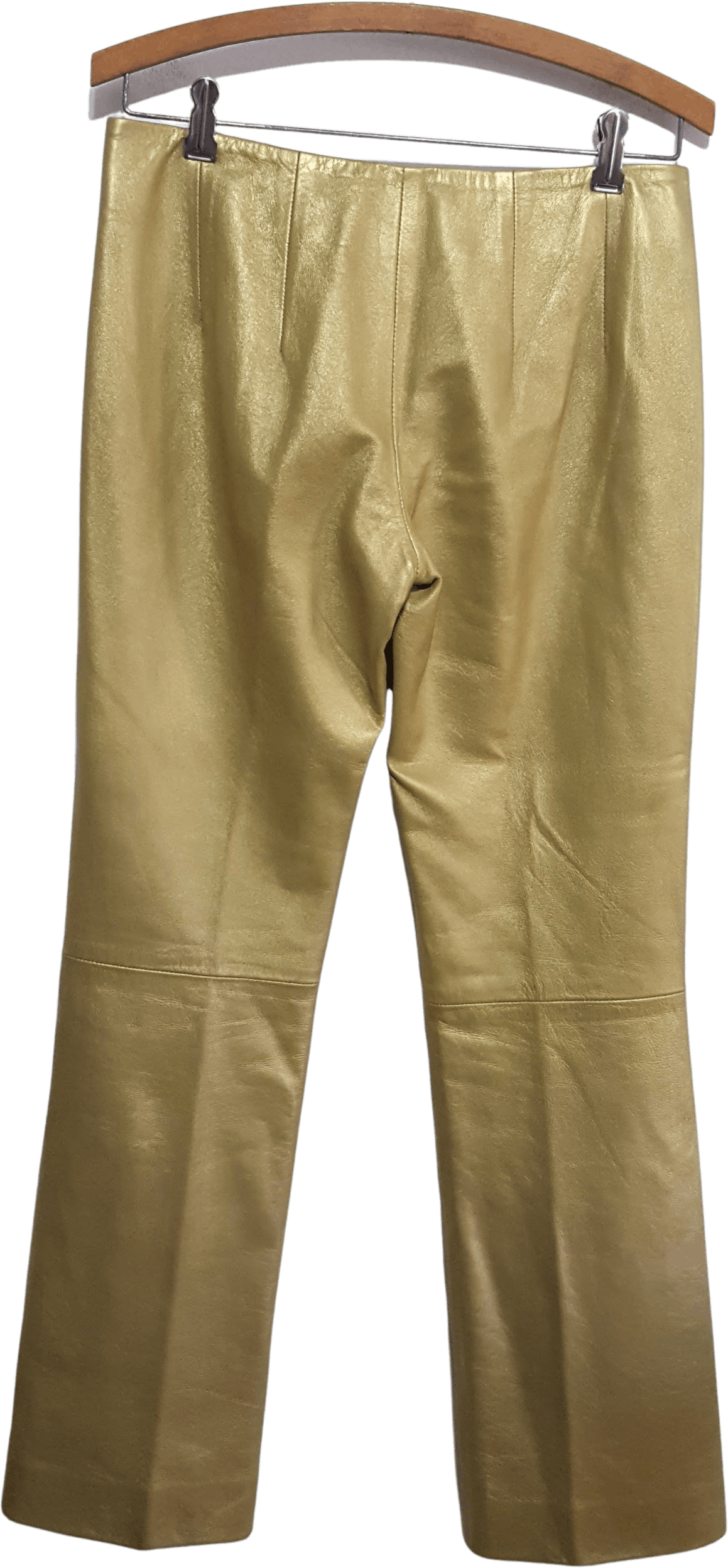 Vintage 00's Metallic Gold Leather Pants by Burberry - Free Shipping ...