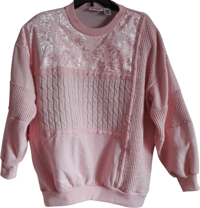 Vintage 90's Unique Cozy Pink Sweatshirt by Capistrano Sports | Shop ...