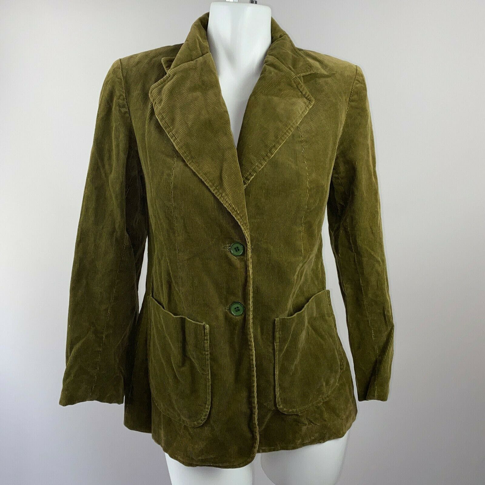 Vintage 60's Olive Green Corduroy Jacket by Bambergers - Free Shipping ...