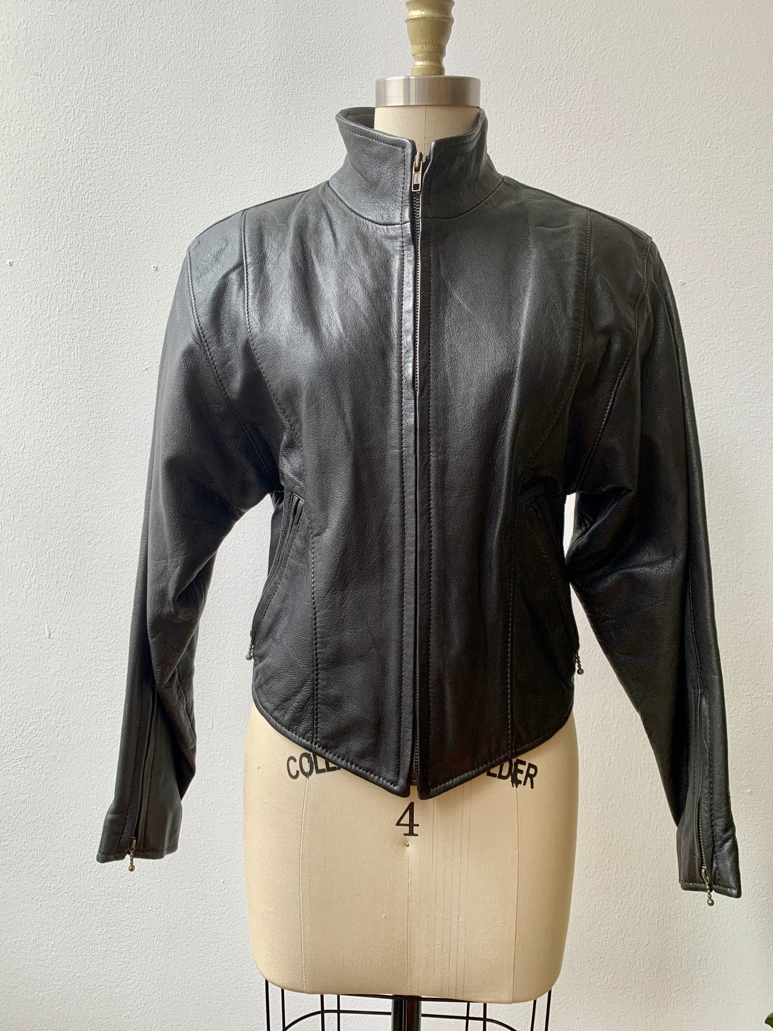 Vintage 80's Cropped Leather Jacket | Shop THRILLING
