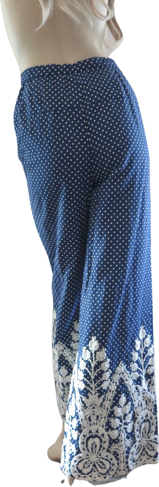 Vintage 70’s Blue Polka Dot Palazzo Pants | Shop THRILLING