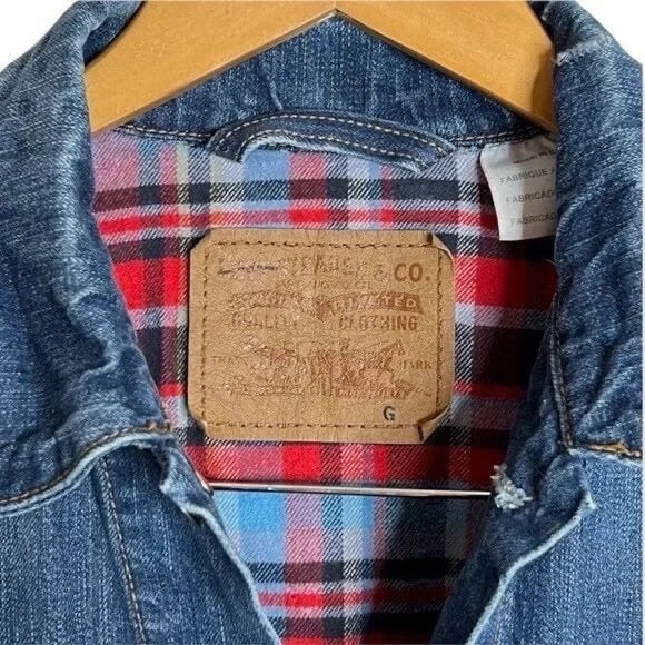 80s/90s Vintage Flannel Lined Trucker Denim Jeans Jacket By Levis | Shop  THRILLING