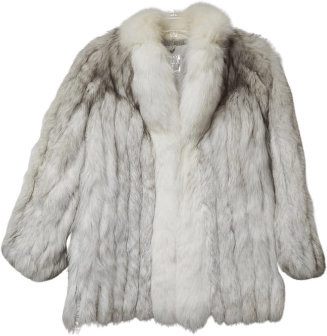 Vintage Gray Fox Fur Coat by Saga Fox | Shop THRILLING