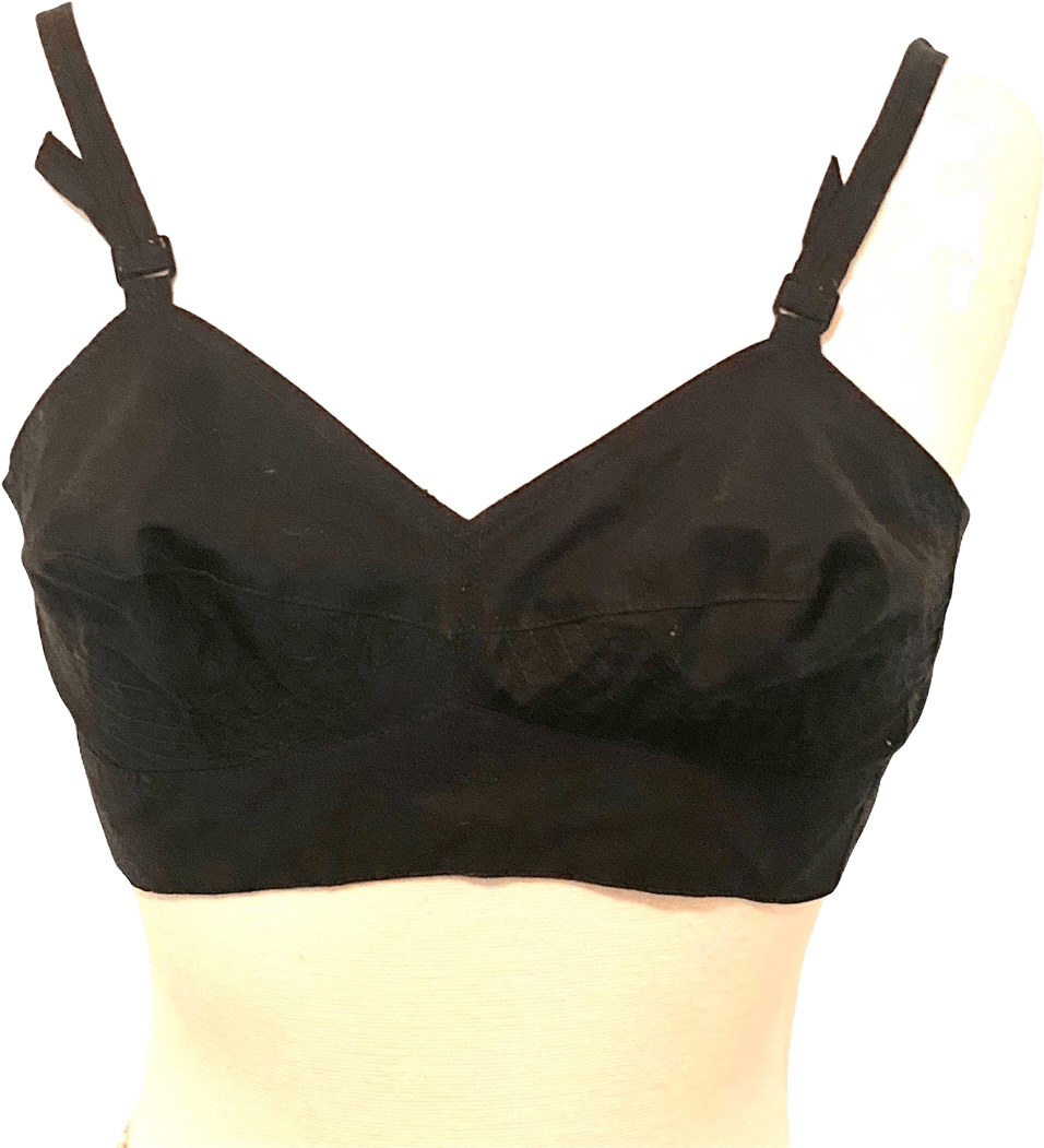 Vintage 50s Black Bullet Bra Made In France 32 34 Shop Thrilling 