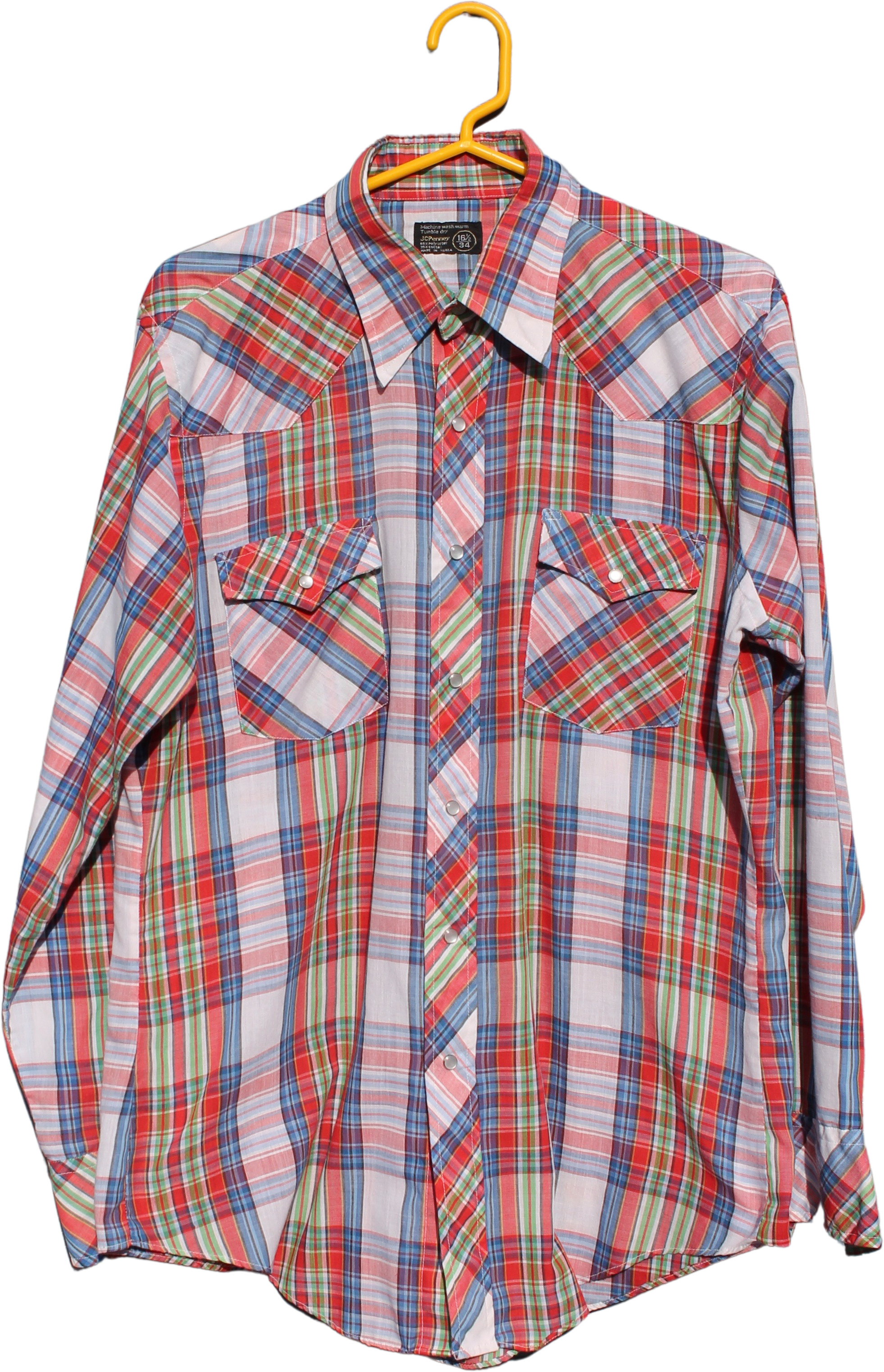 Vintage 70's Snap Front Plaid Western Style Shirt by Jcpenney | Shop  THRILLING