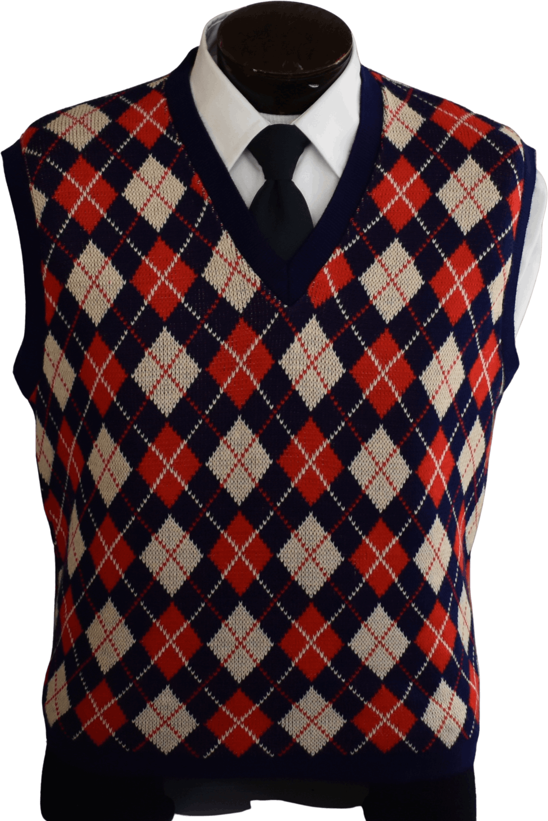 Vintage 70's Argyle Sweater Vest by King's Road | Shop THRILLING