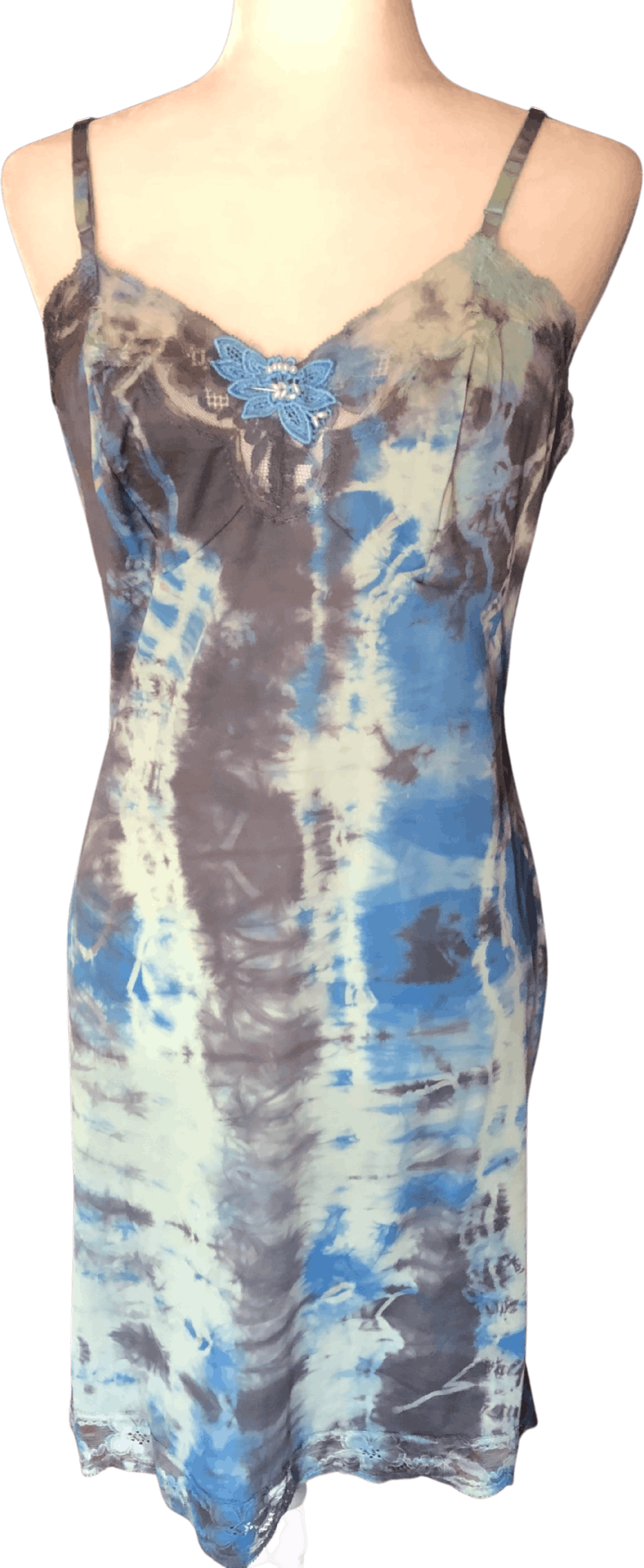 Vintage Tie Dye Slip Dress By Vanity Fair Shop Thrilling
