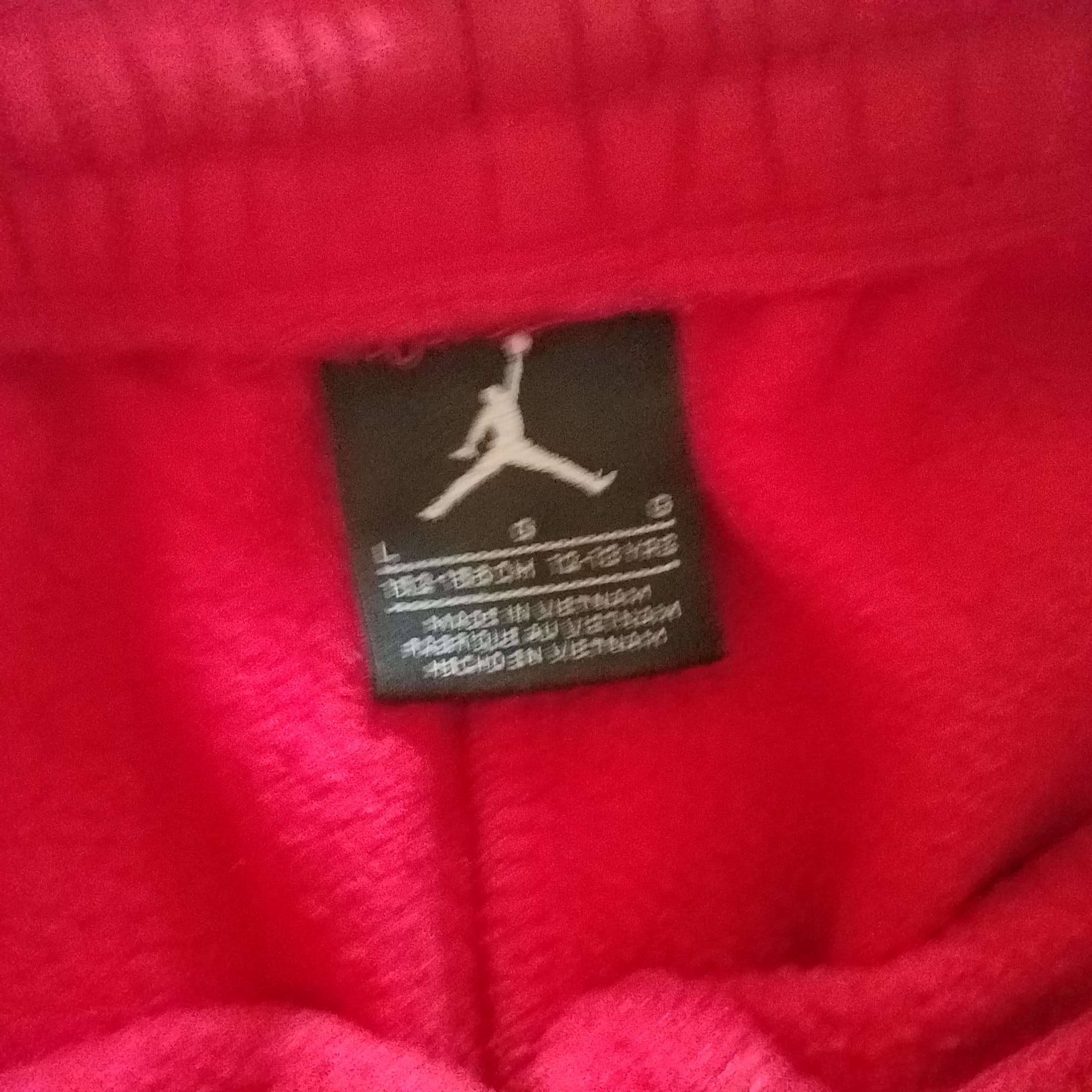 Vintage 90's Red and Black Air Jordan Sweatpants Joggers by Air Jordan ...