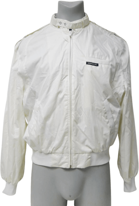 Vintage 80's White Bomber Jacket by Members Only | Shop THRILLING