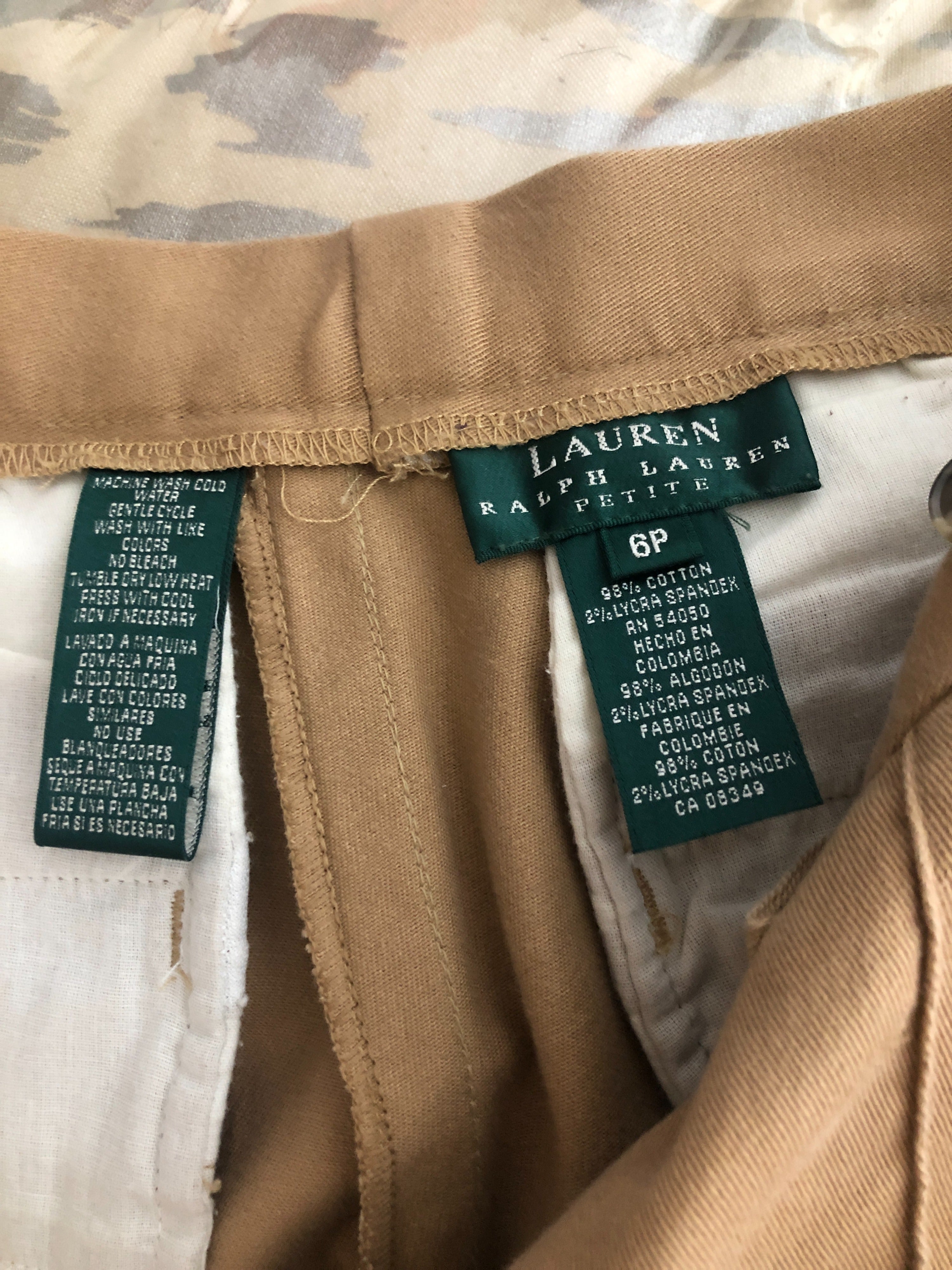 Vintage Brown Khaki Women's Pants by Lrl Lauren Ralph Lauren | Shop  THRILLING