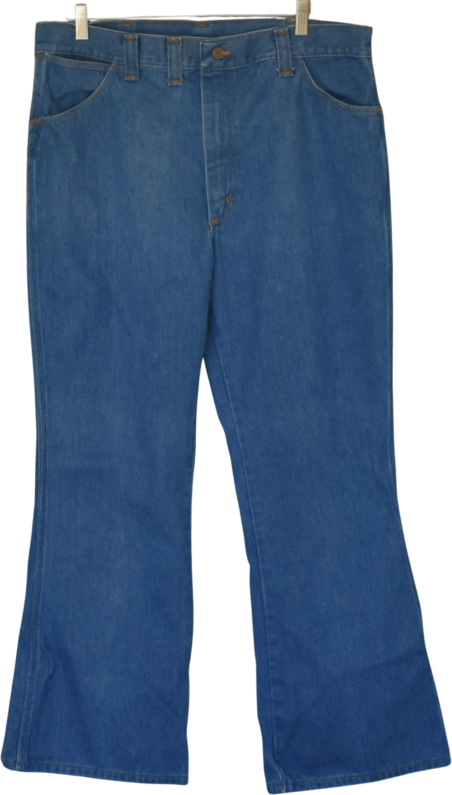 Vintage 70’s Indigo Blue Wide Leg Denim Jeans by Sedgefield | Shop ...