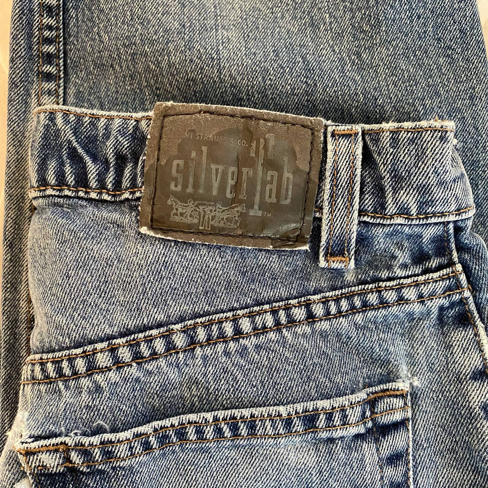 Vintage 90s Silver Tab Levis Baggy Fit Denim Jeans Rare by Levi's | Shop  THRILLING