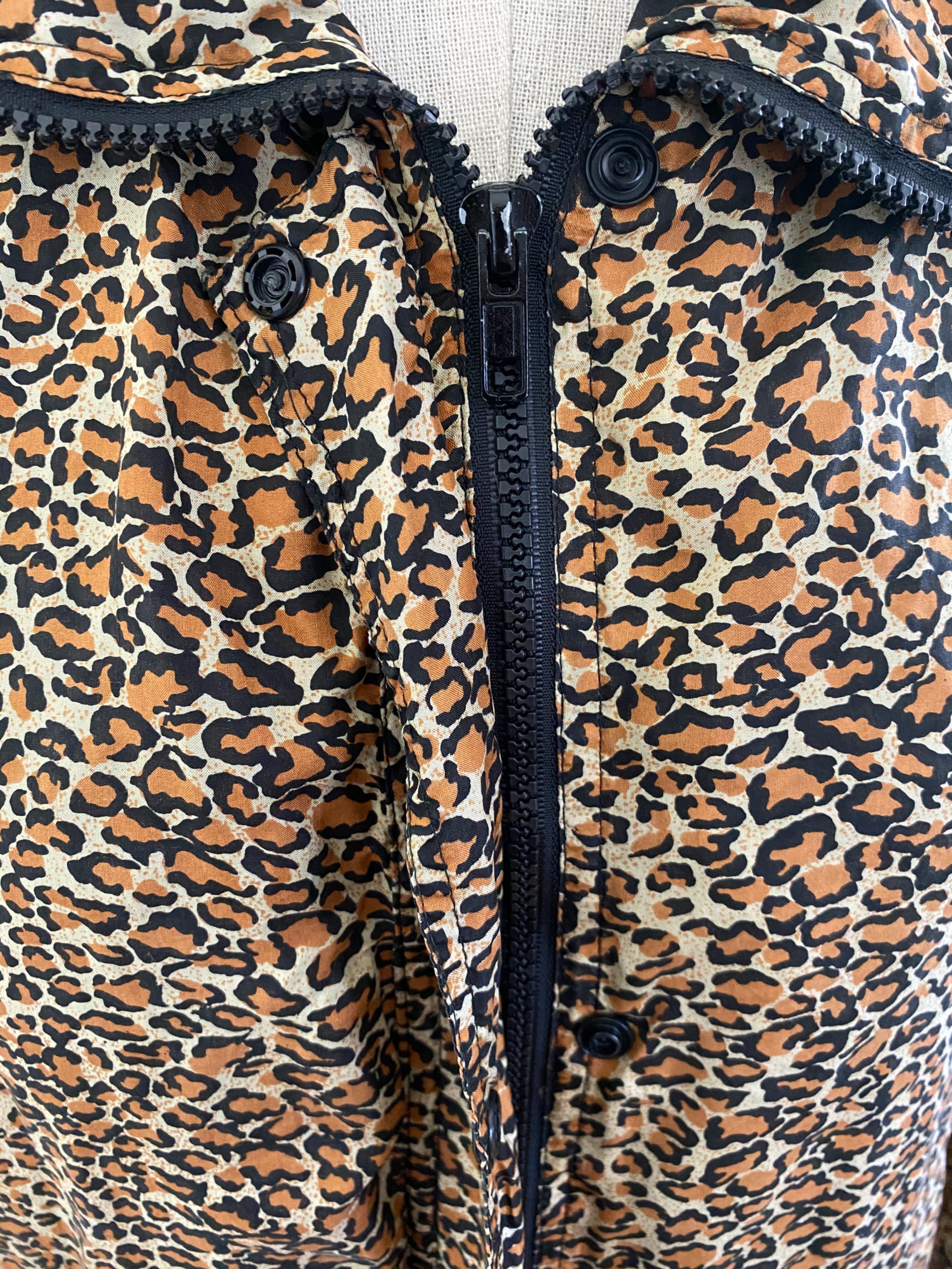 Vintage 90’s Leopard Wind Breaker by Details Sportswear | Shop THRILLING