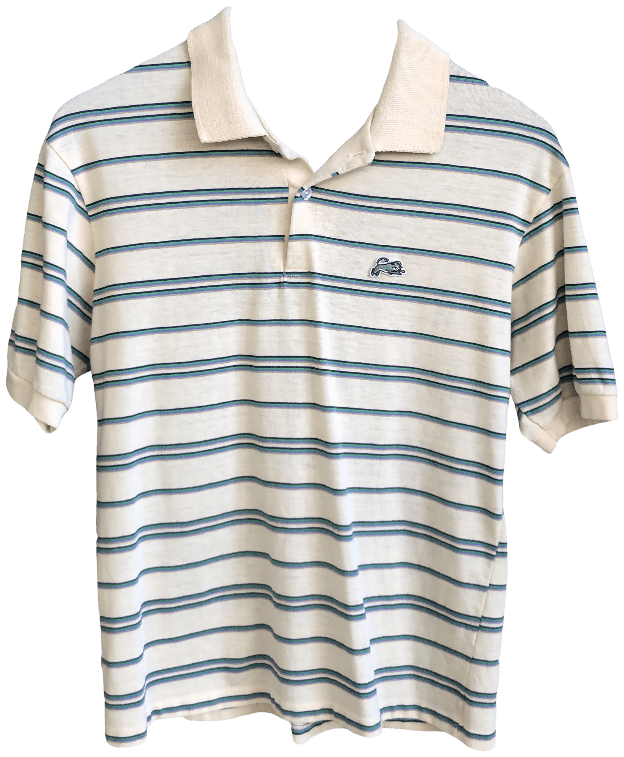 Vintage 80’s Striped Polo Shirt by Garan | Shop THRILLING