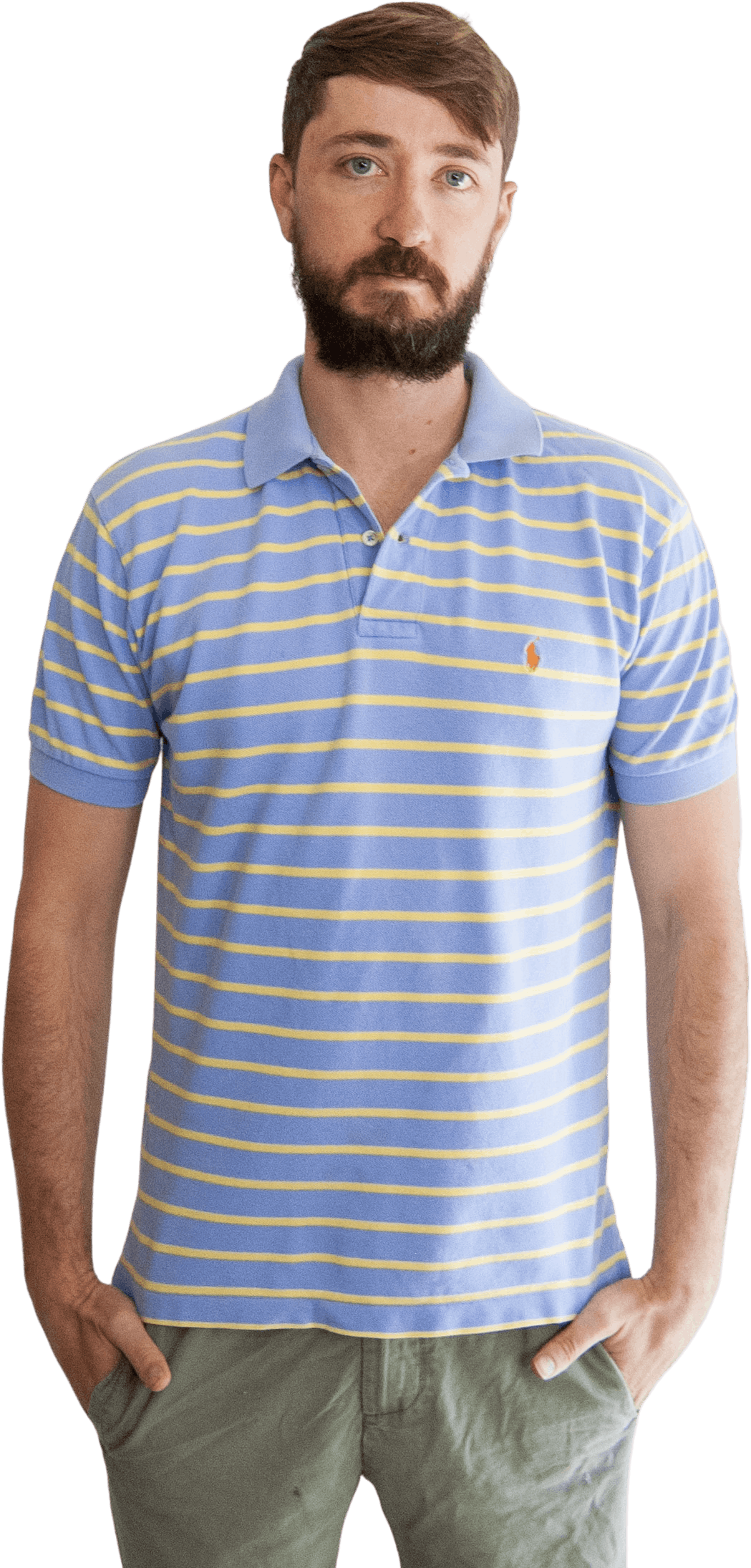 Vintage 00's Blue Lavender and Yellow Striped Polo by Polo Ralph Lauren |  Shop THRILLING
