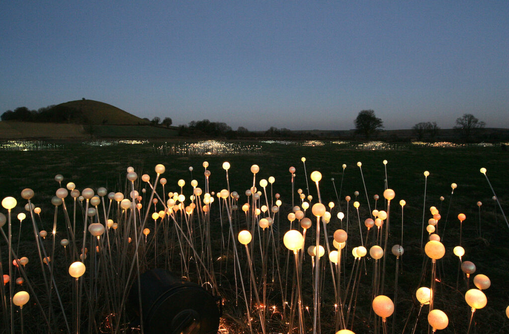 Field of Light, Long Knoll, Wiltshire. Copyright © 2004 Bruce Munro. All rights reserved.