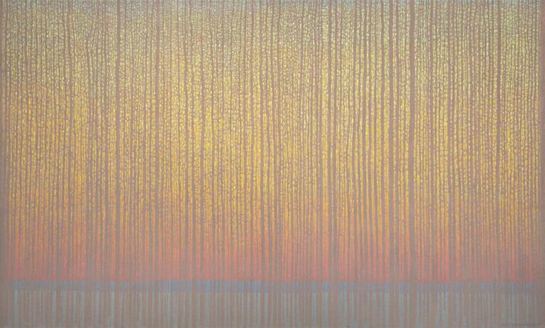 Forest Dusk Patterns. 30×50 inches, oil on linen panel.