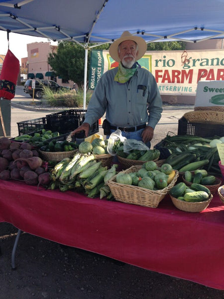 Garcia’s farm stand at a local market.