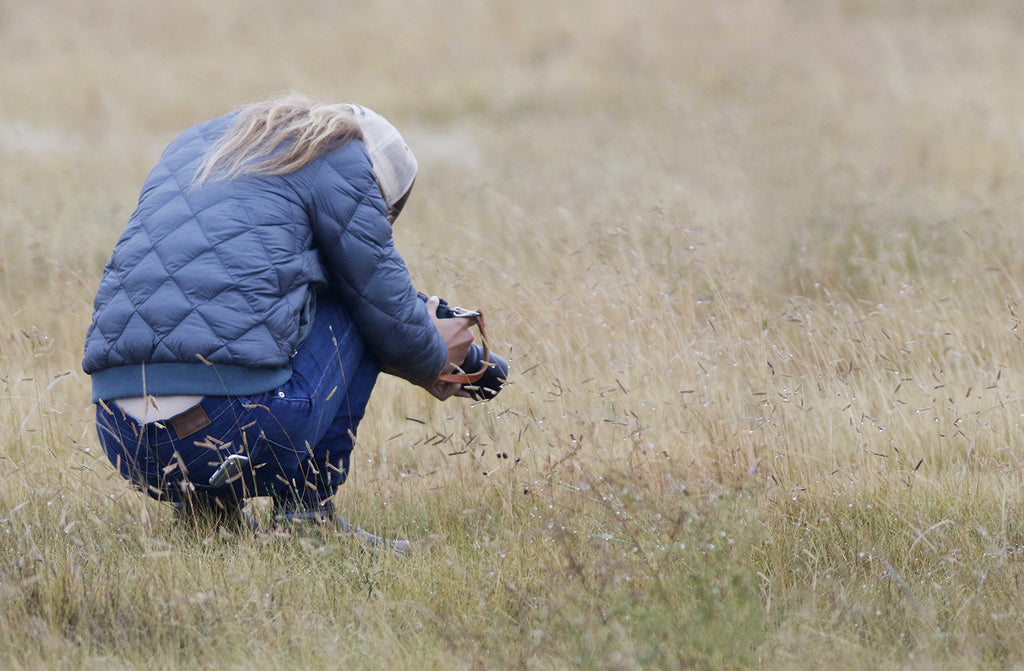 Maddie taking a closer look in Chico’s shortgrass prairie