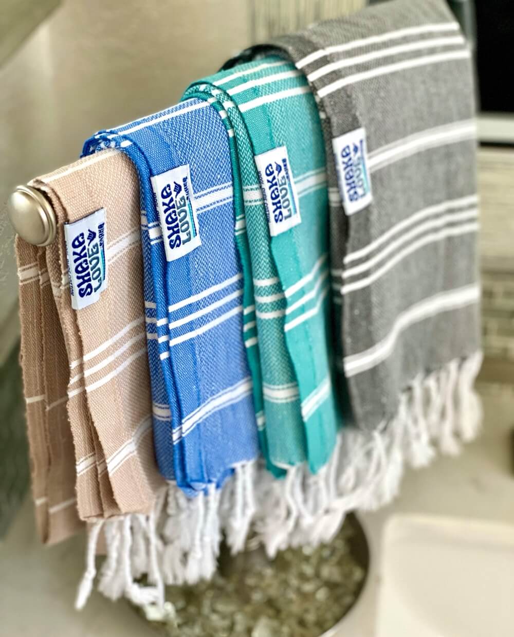 Shaka Love eco-friendly Turkish towels collection