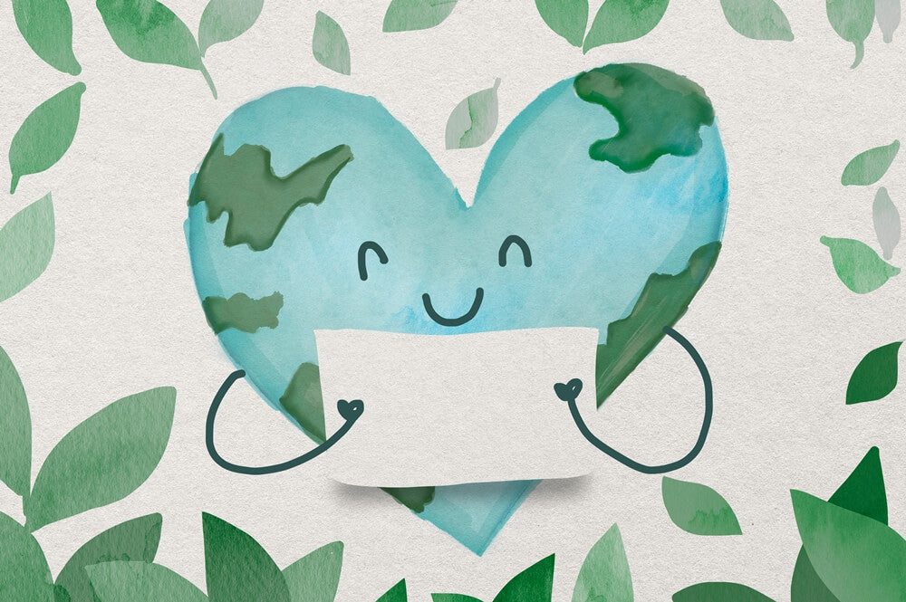 Heart-shaped earth a reminder of the importance of environmental consciousness