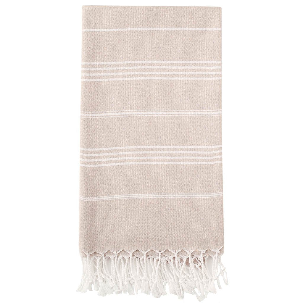 Sandy Beige Classic Turkish Towel - Shaka Love product image