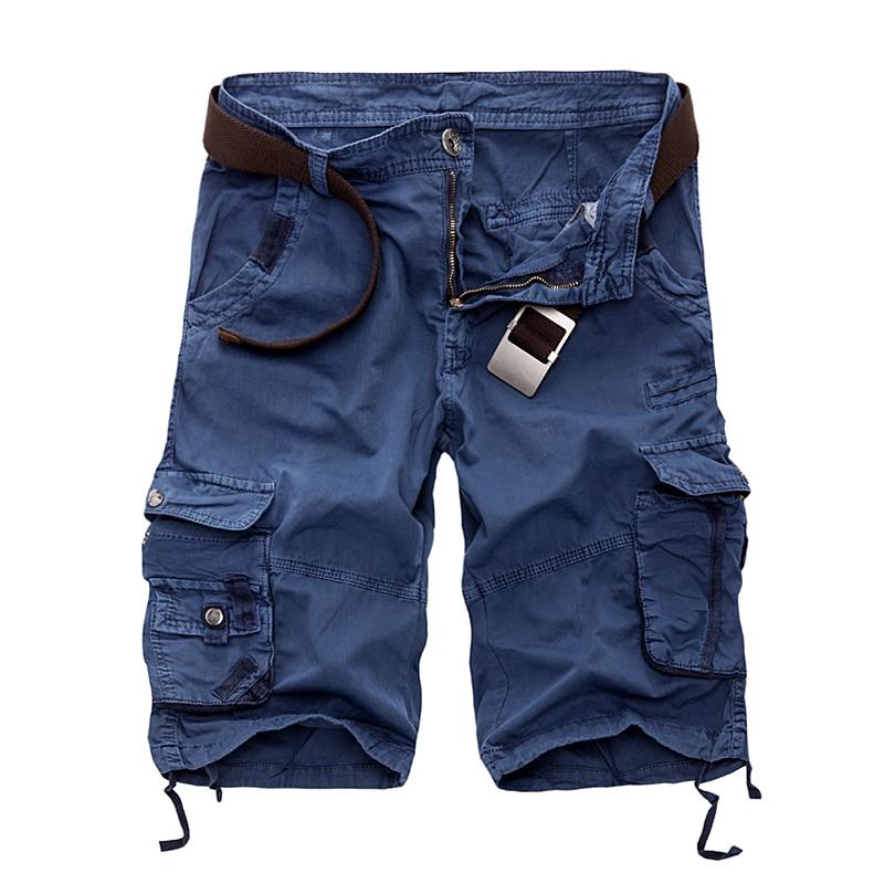 full blue cargo shorts