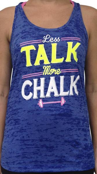 Less Talk More Chalk in Royal Burnout Tank | SoRock Shop