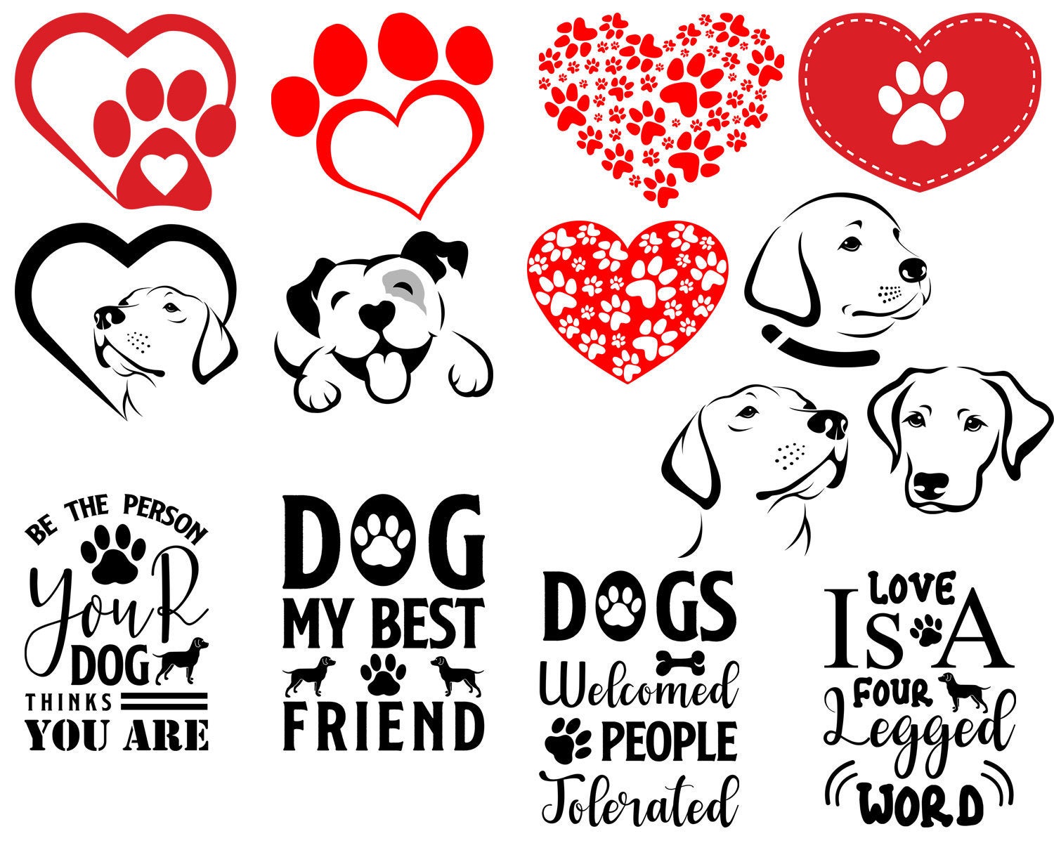 Download Dog Paw Print Heart Svg SVG, PNG, EPS, DXF File