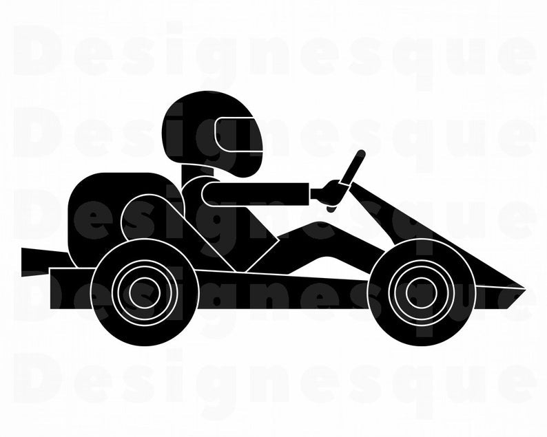 Kart Racing Svg Go Kart Svg Go Karting Svg Kart Racing Clipart