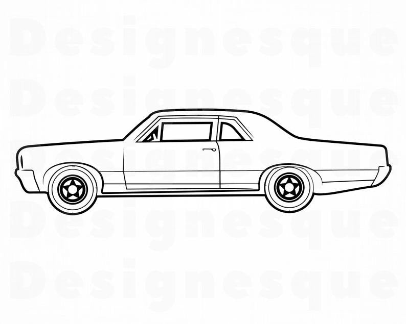 Classic Car Outline Design - Supercars Gallery