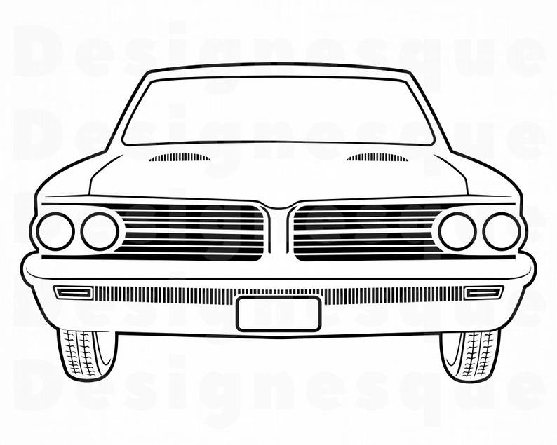 Classic Car Outline Design - Supercars Gallery