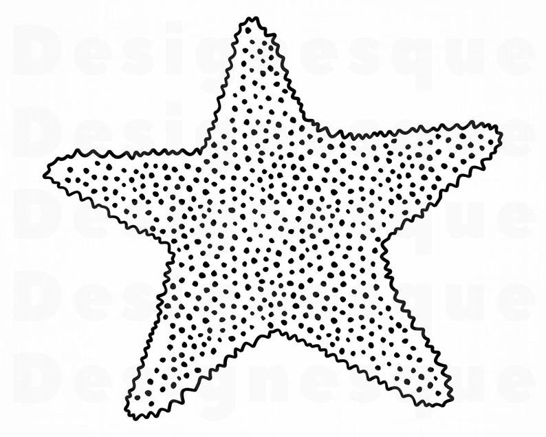 Starfish 6 Svg Star Fish Svg Nautical Svg Starfish Clipart