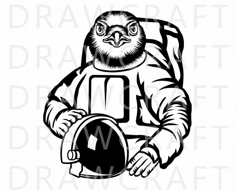 Eagle Astronaut Svg Eagle Svg Space Exploration Svg Eagle Cut Files Mamylab