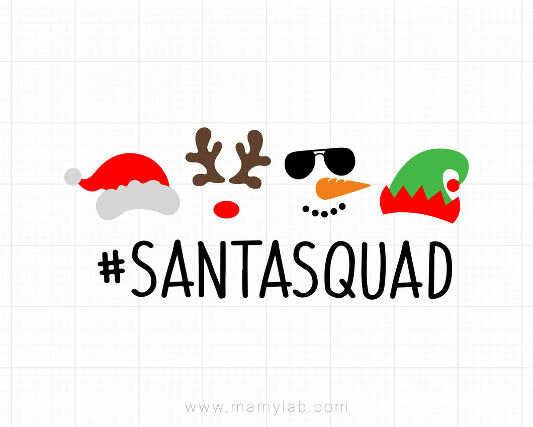 Download Santa Squad Svg, Christmas Svg, Kids Christmas Svg, Elf ...